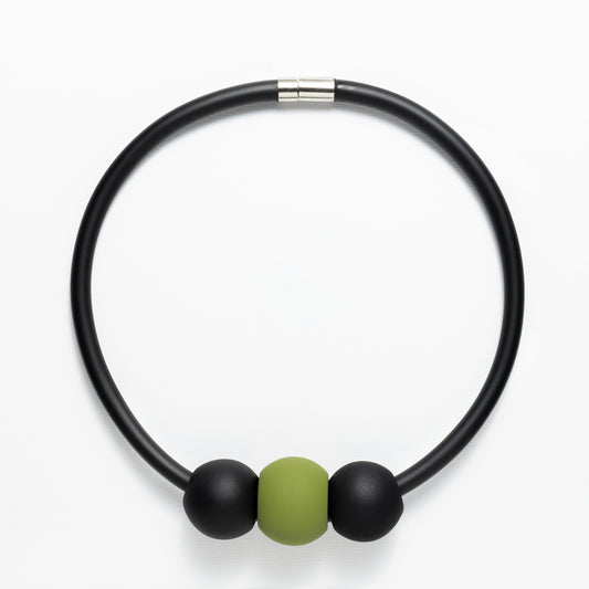 Ogrlica s elementima Green and Black