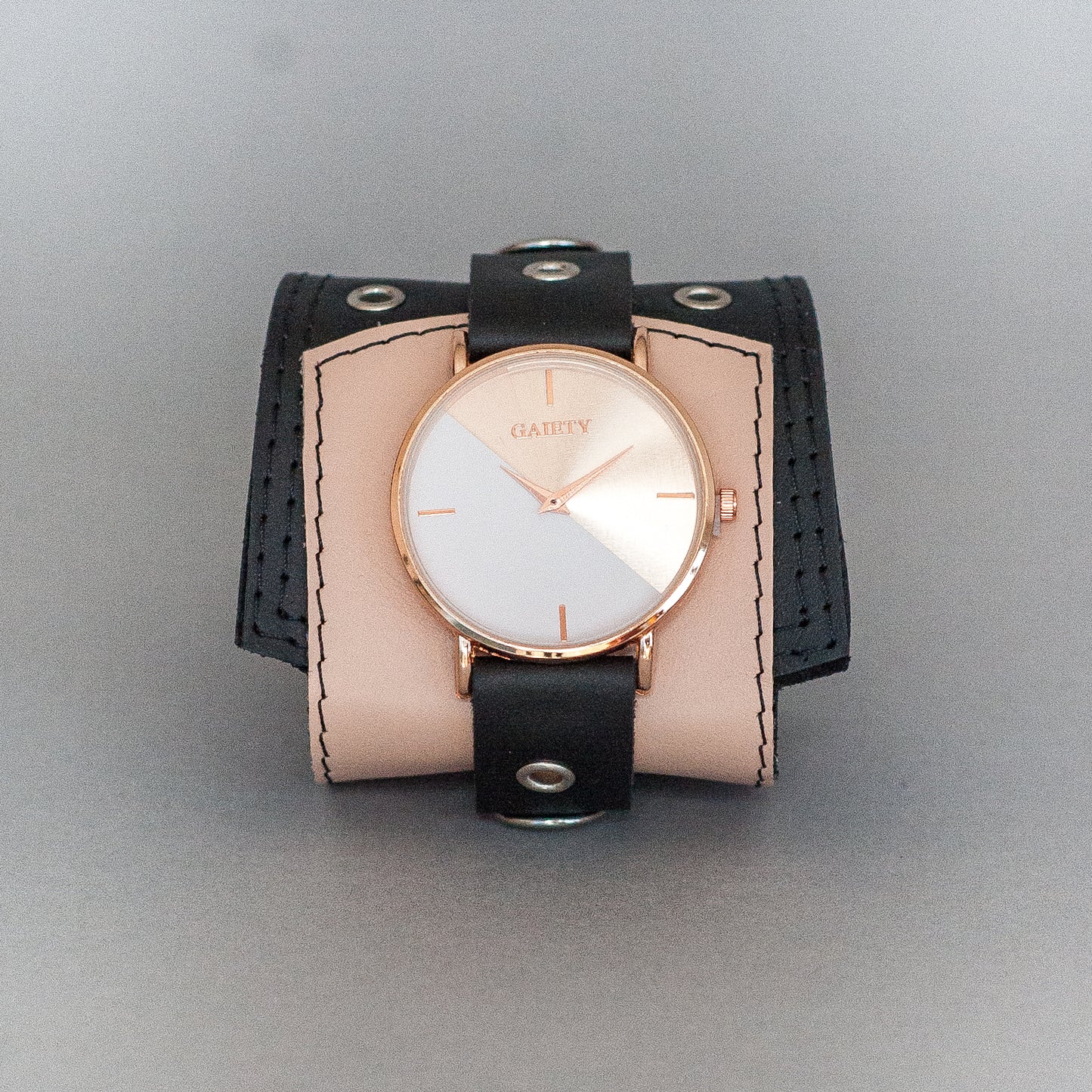 Kožna narukvica sa satom 2.0 LIMITED Dusty rose