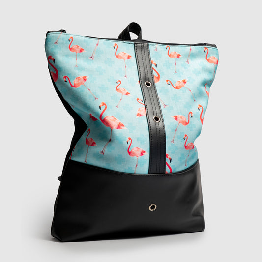 Daypack Ruksak Blue Flamingos