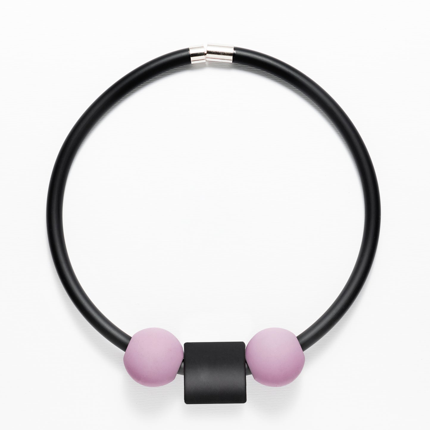 Ogrlica s elementima Black and Lilac